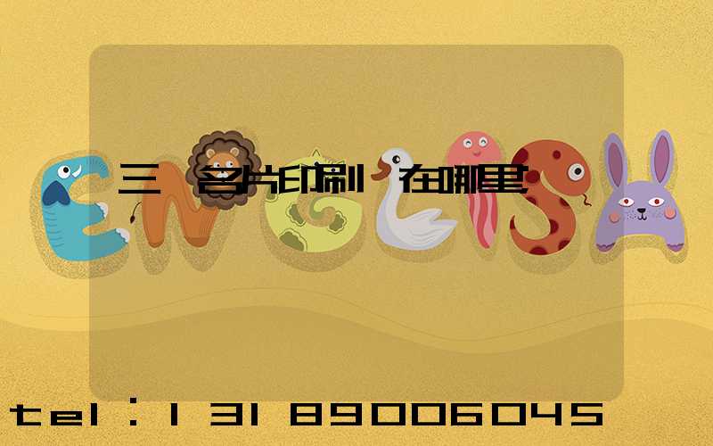 三亞名片印刷廠在哪里