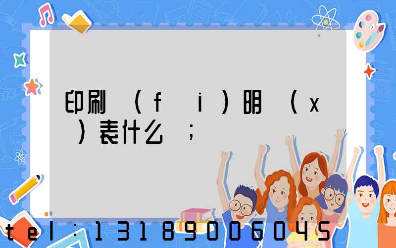 印刷費(fèi)明細(xì)表什么樣