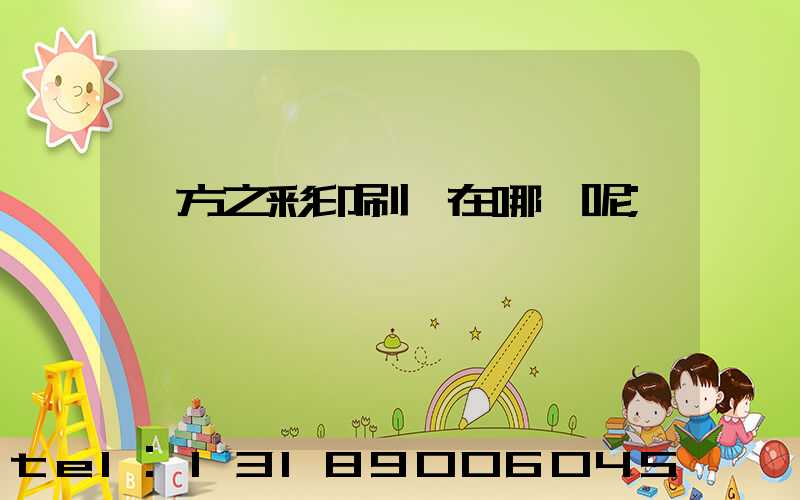 東方之彩印刷廠在哪塊呢