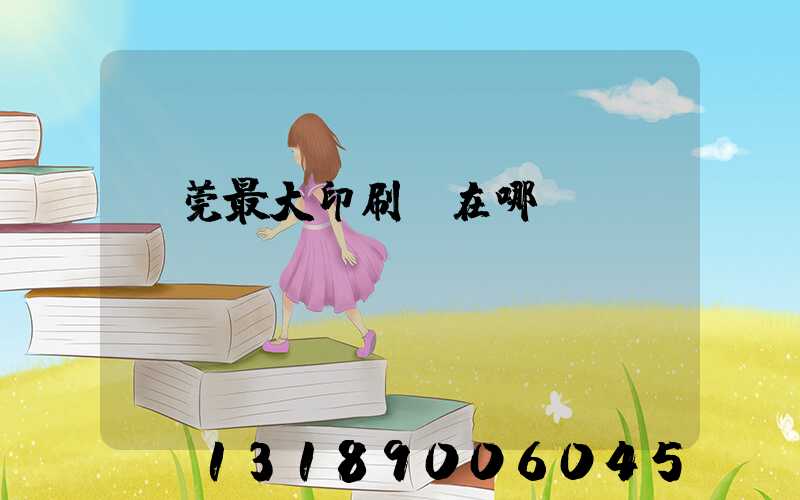 東莞最大印刷廠在哪