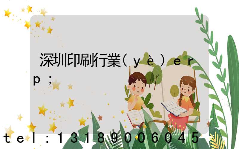 深圳印刷行業(yè)erp