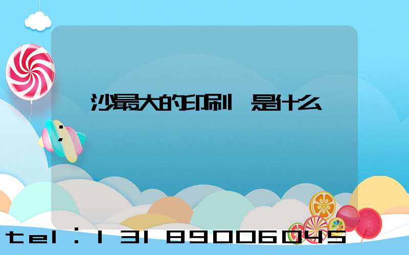 長沙最大的印刷廠是什么廠